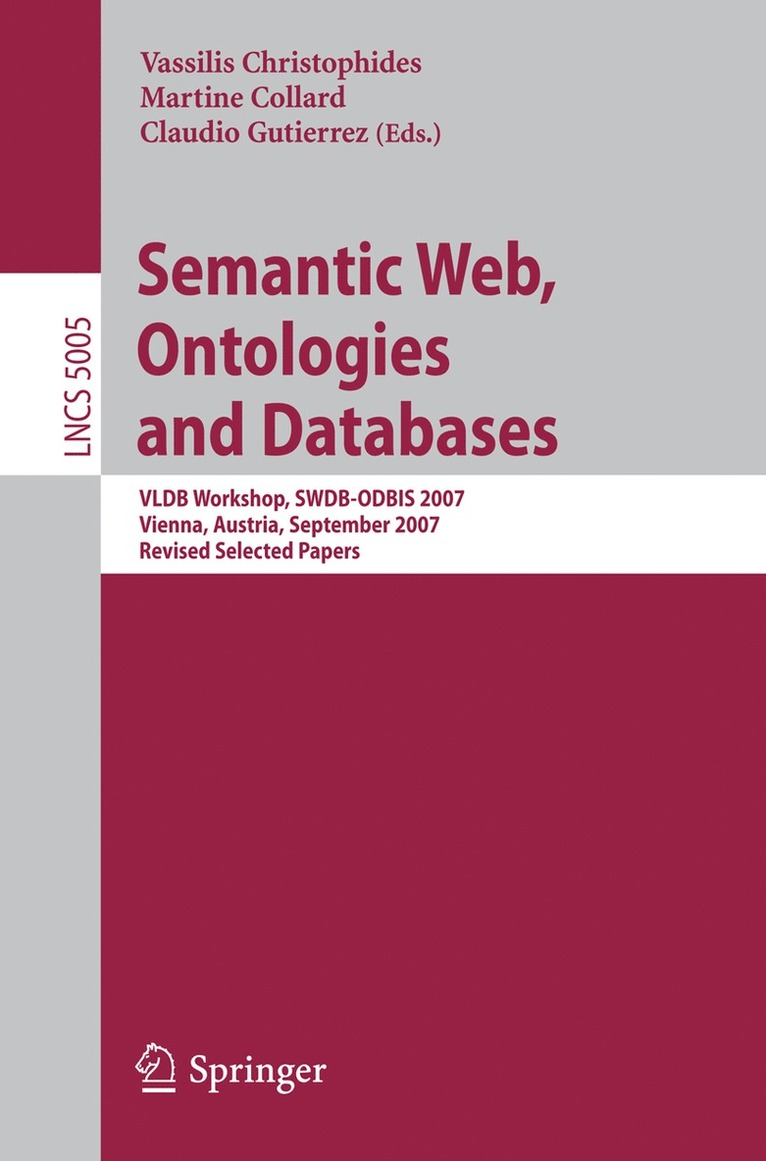 Semantic Web, Ontologies and Databases 1