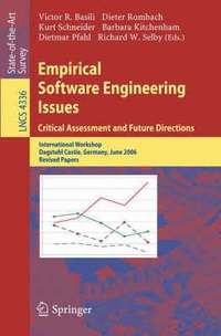 bokomslag Empirical Software Engineering Issues. Critical Assessment and Future Directions