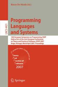 bokomslag Programming Languages and Systems