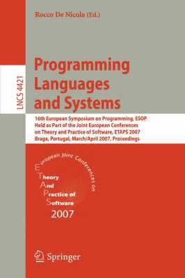 Rocco De Nicola - Programming Languages and Systems, Häftad