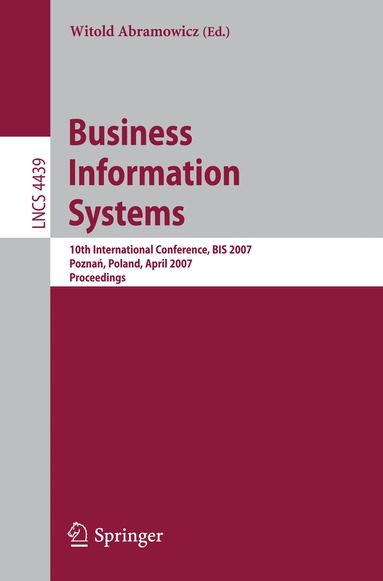 Witold Abramowicz - Business Information Systems, Häftad