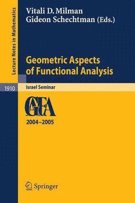 bokomslag Geometric Aspects of Functional Analysis