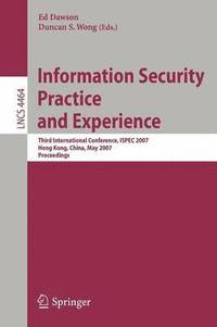 bokomslag Information Security Practice and Experience