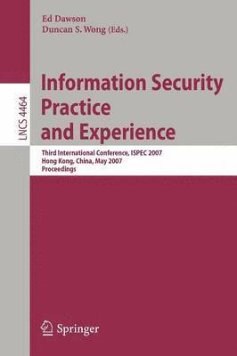 bokomslag Information Security Practice and Experience