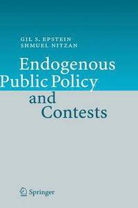 bokomslag Endogenous Public Policy and Contests