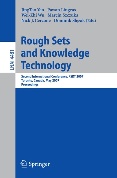 JingTao Yao, Pawan Lingras, Wei-Zhi Wu, Marcin Szczuka, Nick Cercone, Dominik Slezak - Rough Sets and Knowledge Technology, Häftad
