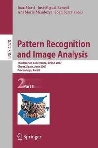 bokomslag Pattern Recognition and Image Analysis