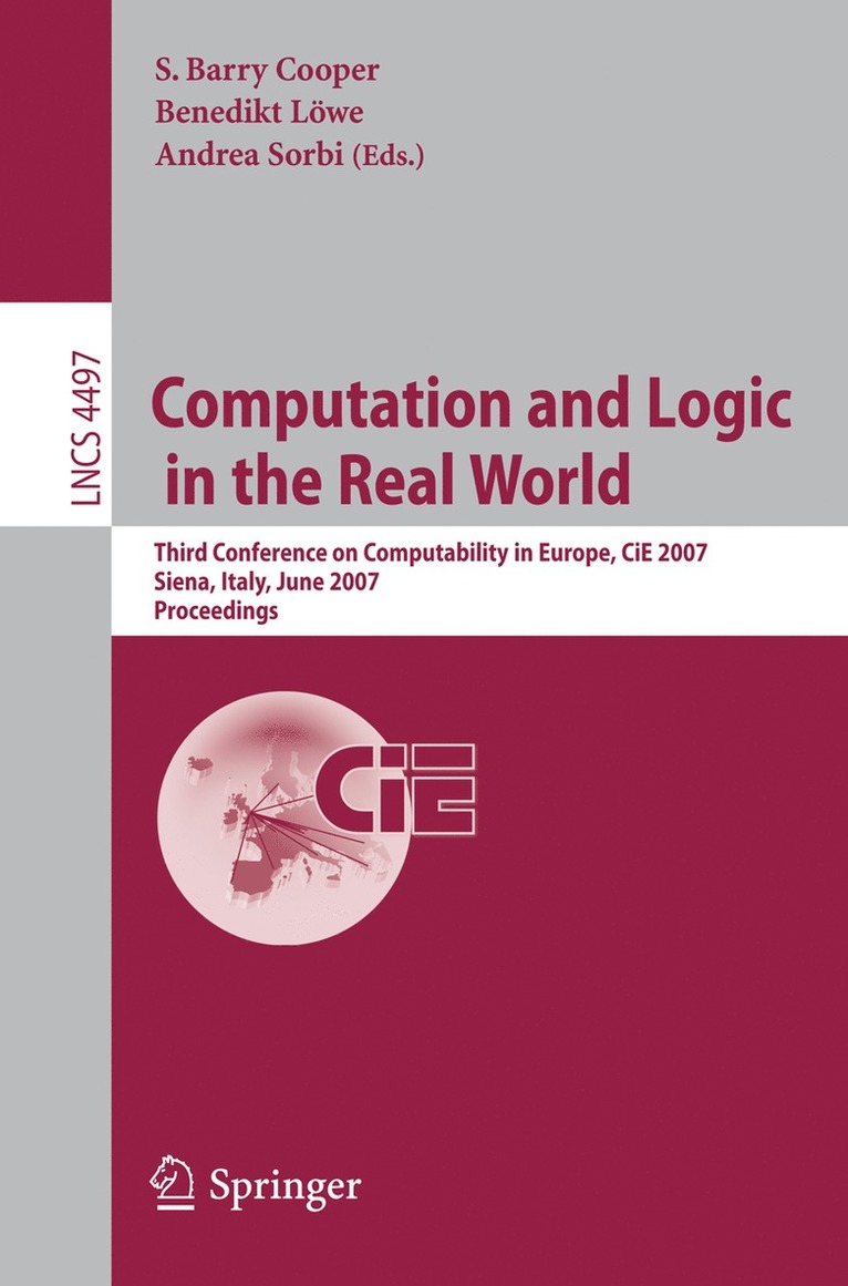Barry S. Cooper, Benedikt Löwe, Andrea Sorbi - Computation and Logic in the Real World, Häftad
