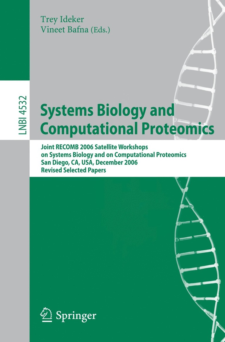 Trey Ideker, Vineet Bafna - Systems Biology and Computational Proteomics, Häftad