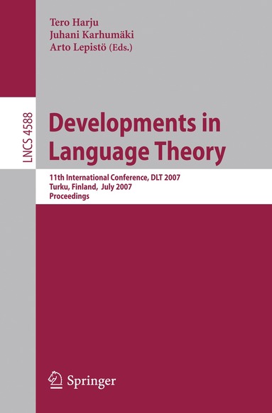 Tero Harju, Juhani Karhumäki, Arto Lepistö - Developments in Language Theory, Häftad