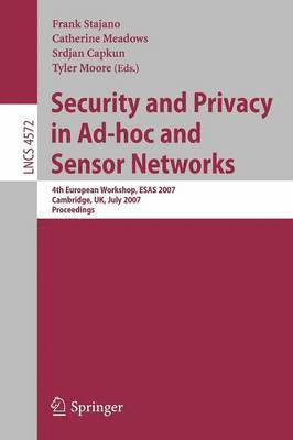 Security and Privacy in Ad-hoc and Sensor Networks 1