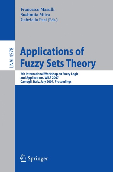 Francesco Masulli, Sushmita Mitra, Gabriella Pasi - Applications of Fuzzy Sets Theory, Häftad