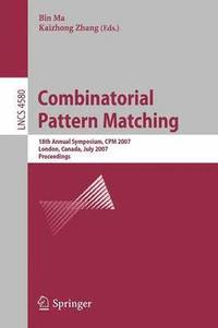 bokomslag Combinatorial Pattern Matching