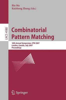 Combinatorial Pattern Matching 1