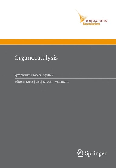 bokomslag Organocatalysis