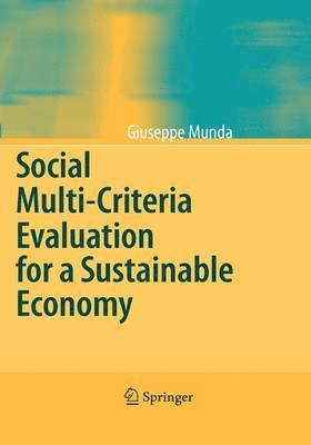 bokomslag Social Multi-Criteria Evaluation for a Sustainable Economy