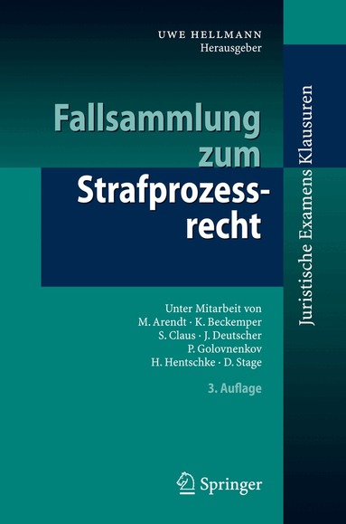 Uwe Hellmann - Fallsammlung zum Strafprozessrecht, Häftad