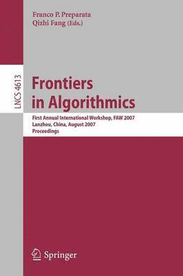 bokomslag Frontiers in Algorithmics