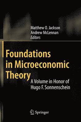 Foundations in Microeconomic Theory 1