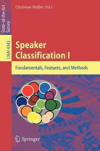 bokomslag Speaker Classification I