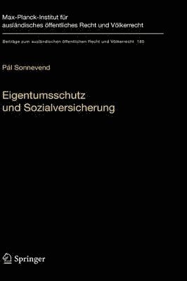 bokomslag Eigentumsschutz und Sozialversicherung