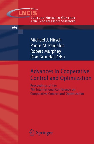 Michael Hirsch, Panos M. Pardalos, Robert Murphey, Don Grundel - Advances in Cooperative Control and Optimization, Häftad