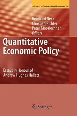 bokomslag Quantitative Economic Policy