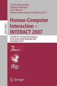 bokomslag Human-Computer Interaction - INTERACT 2007