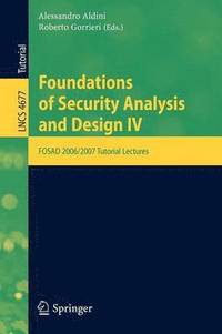 bokomslag Foundations of Security Analysis and Design