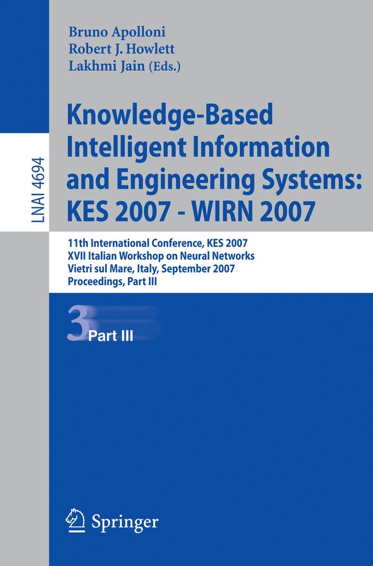 Bruno Apolloni, Bruno Apolloni - Knowledge-Based Intelligent Information and Engineering Systems, Häftad