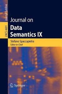 bokomslag Journal on Data Semantics IX
