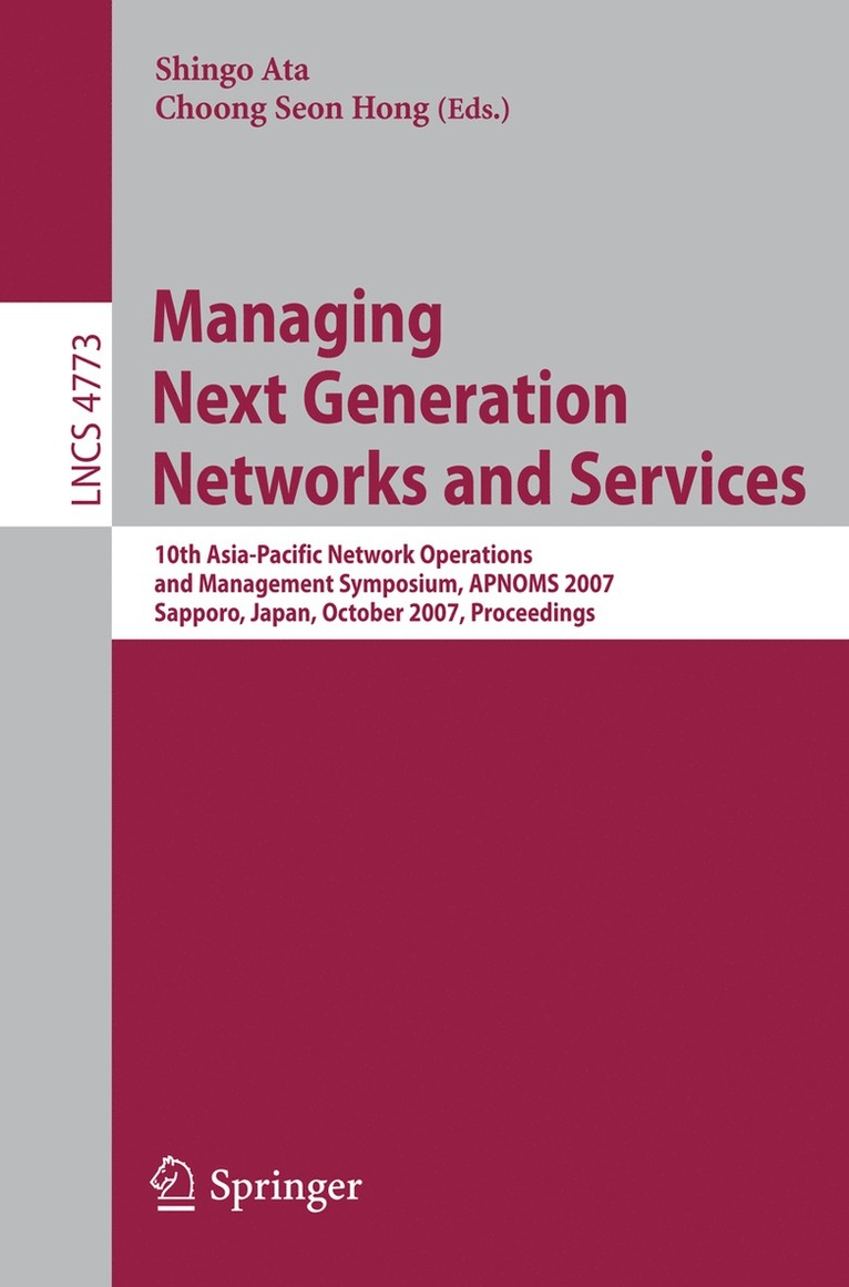 Managing Next Generation Networks and Services 1