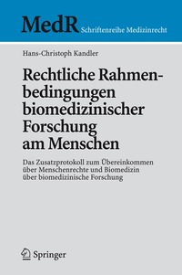 bokomslag Rechtliche Rahmenbedingungen biomedizinischer Forschung am Menschen