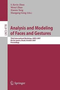 bokomslag Analysis and Modeling of Faces and Gestures