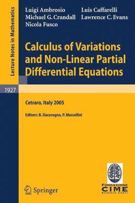 Calculus of Variations and Nonlinear Partial Differential Equations 1