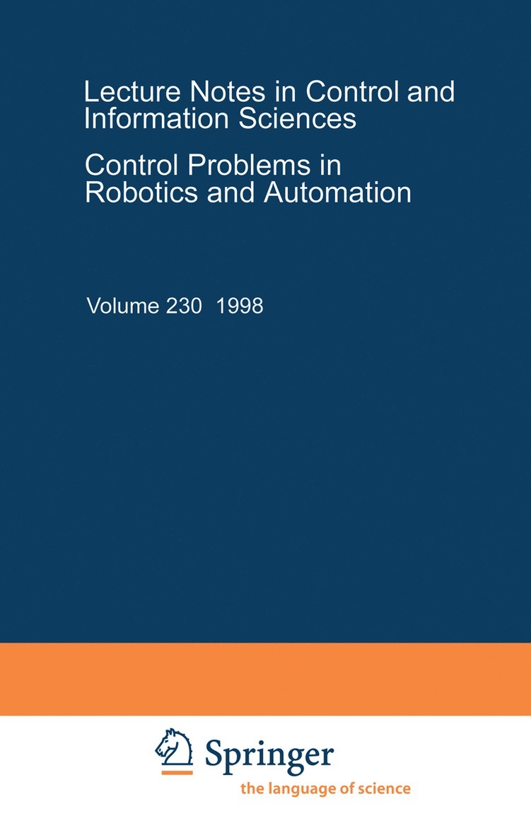 Bruno Siciliano, Kimon P. Valavanis - Control Problems in Robotics and Automation, Häftad