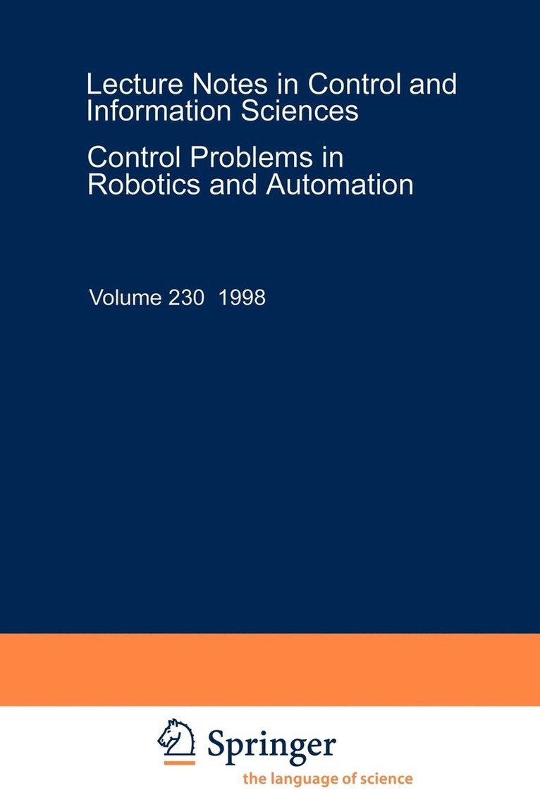Control Problems in Robotics and Automation 1