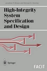 bokomslag High-Integrity System Specification and Design