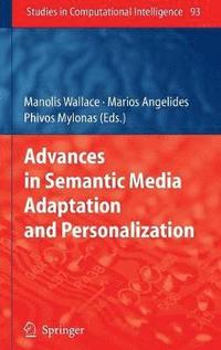 bokomslag Advances in Semantic Media Adaptation and Personalization