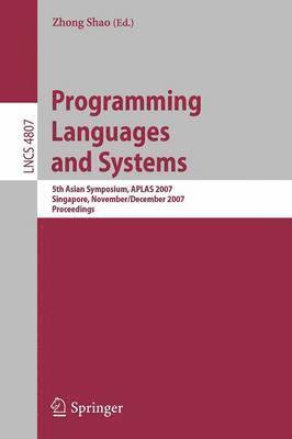 Zhong Shao - Programming Languages and Systems, Häftad
