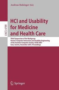 bokomslag HCI and Usability for Medicine and Health Care