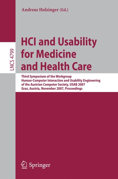 bokomslag HCI and Usability for Medicine and Health Care