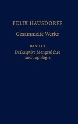 bokomslag Felix Hausdorff - Gesammelte Werke Band III