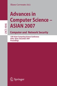 bokomslag Advances in Computer Science - ASIAN 2007. Computer and Network Security