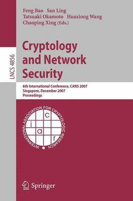 bokomslag Cryptology and Network Security