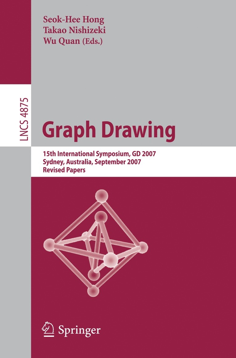 Seok-Hee Hong, Takao Nishizeki, Wu Quan - Graph Drawing, Häftad