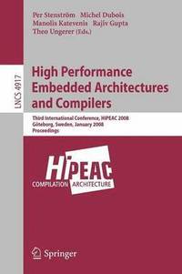 bokomslag High Performance Embedded Architectures and Compilers