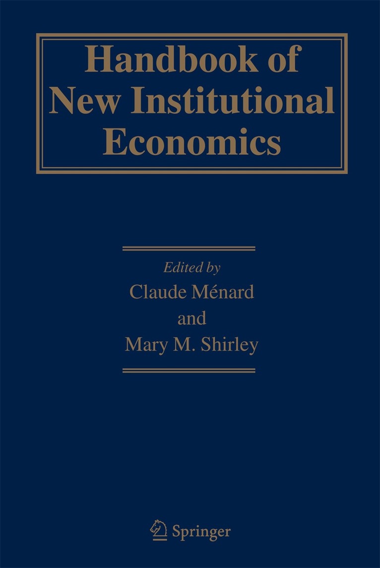 Handbook of New Institutional Economics