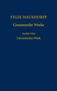 bokomslag Felix Hausdorff - Gesammelte Werke Band 8