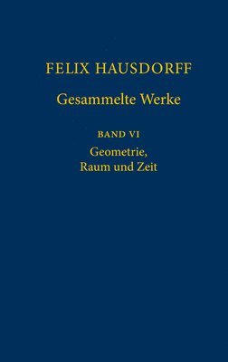 bokomslag Felix Hausdorff - Gesammelte Werke Band VI